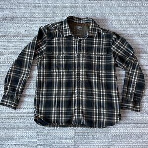 REI Co-Op Shirt Mens M Cotton Plaid Long Sleeve Button Up Pockets Outdoor